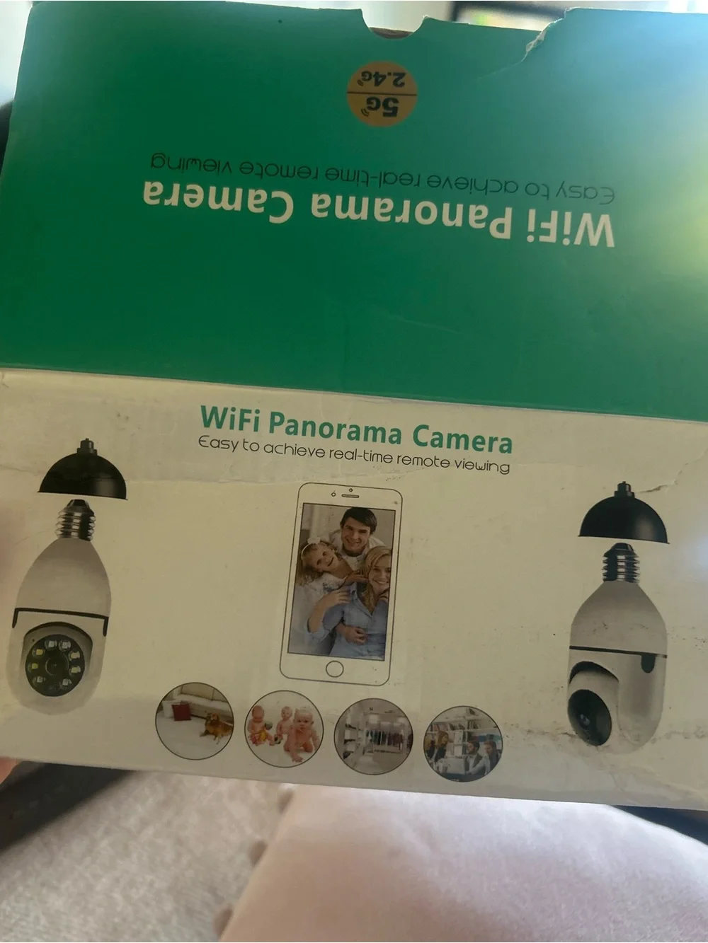 Two HD Smart WiFi Camera - White & Cream
